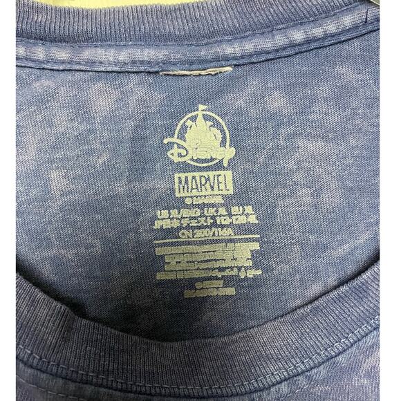 Disney Marvel Captain America Legendary Distressed Blue T-Shirt Size XL - Picture 2 of 5